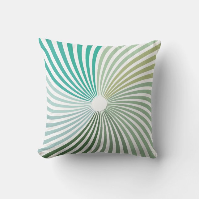 Coussin Twirl vert (Recto)