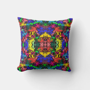 Coussin Twirls colorés Abstraits / Miroir /