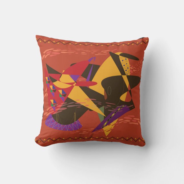 Coussin  Two Elegant Black Women (Recto)