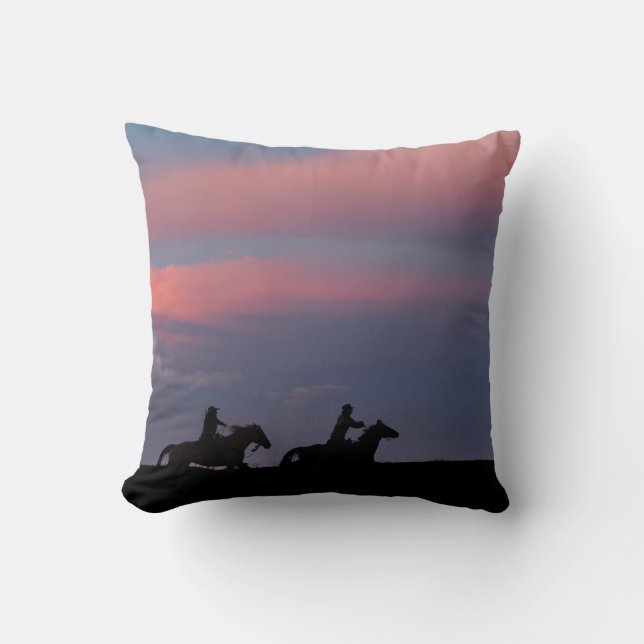 Coussin Two Riders, One Horizon (Recto)