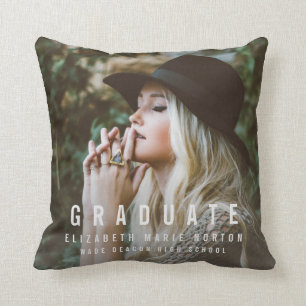 Coussin type graduation photo personnalisée