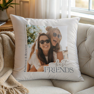 Coussin Typographie de Meilleurs Amis Modernes Photo