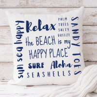 Typographie de plage tropicale Côtier
