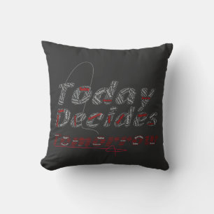 Coussin Typographie Demain Commence Aujourd'hui