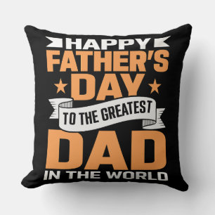 Coussin Typographie du plus grand papa du monde