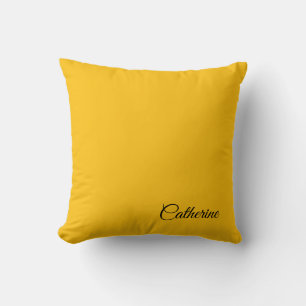 Coussin Typographie élégante moderne personnalisée nom