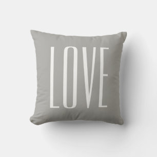 Coussin Typographie moderne Saga Green Love