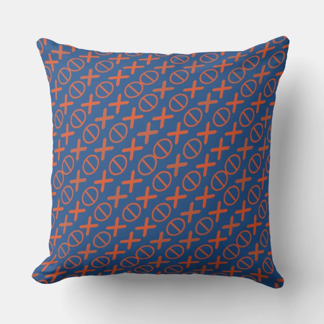 Coussin Typographix Code texte Motif rouge 2 en 1 (Recto)