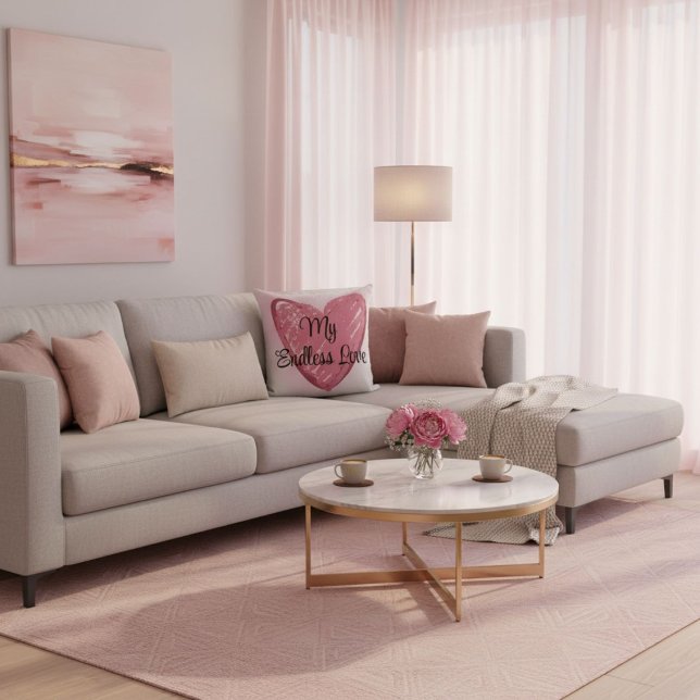 Coussin Typography  romantic elegant modern quote (Créateur téléchargé)