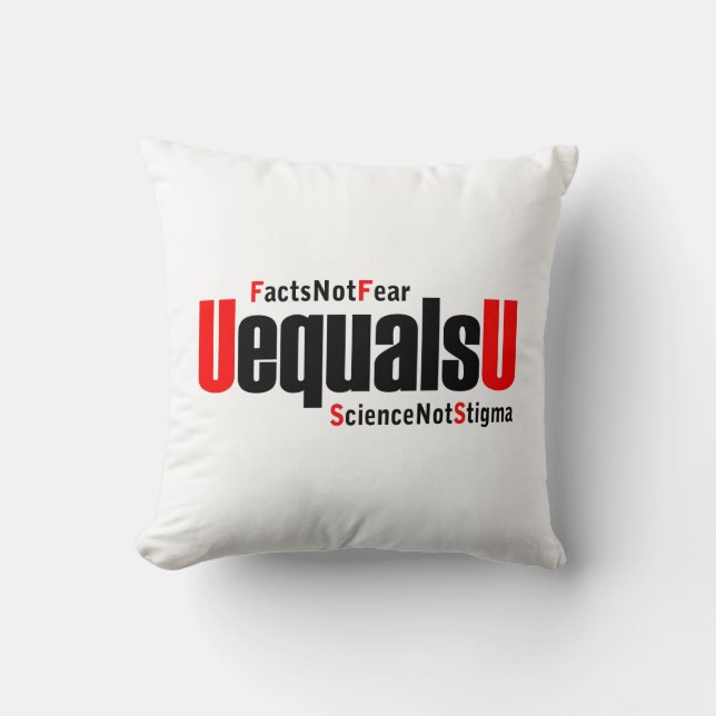 Coussin U = U - VIH indétectable - Science pas Stigmatisme (Recto)