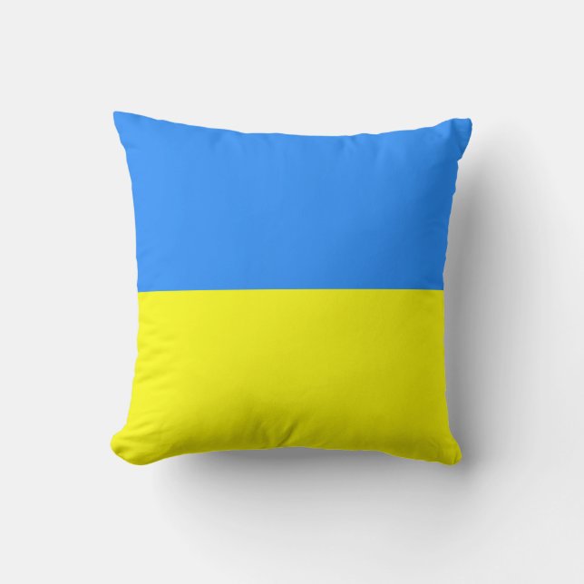 Coussin Ukraine, drapeau de l'Ukraine, (Recto)