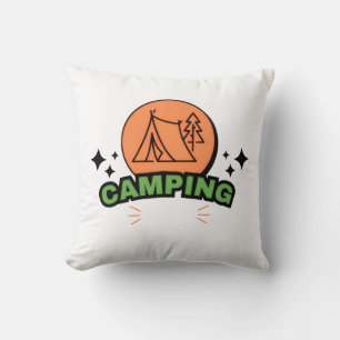 Coussin Ultime aventure de camping Évasion dans la natur