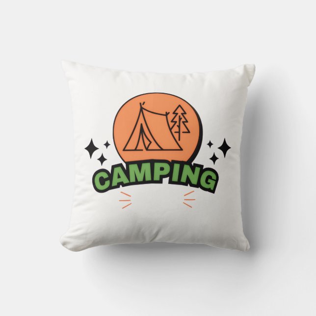Coussin Ultime aventure de camping | Évasion dans la natur (Recto)