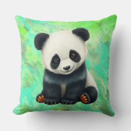 Coussin Un adorable panda bébé