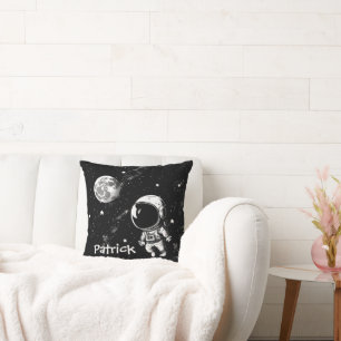 Coussin Un Astronaut Amusant Dans L'Espace