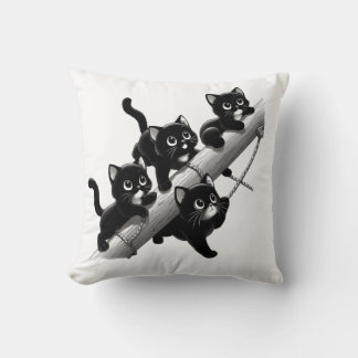 Coussin Un beau et mignon design pour les petits chats noi