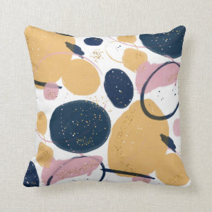 Coussin Un bleu rose branché révèle un art créatif Abs