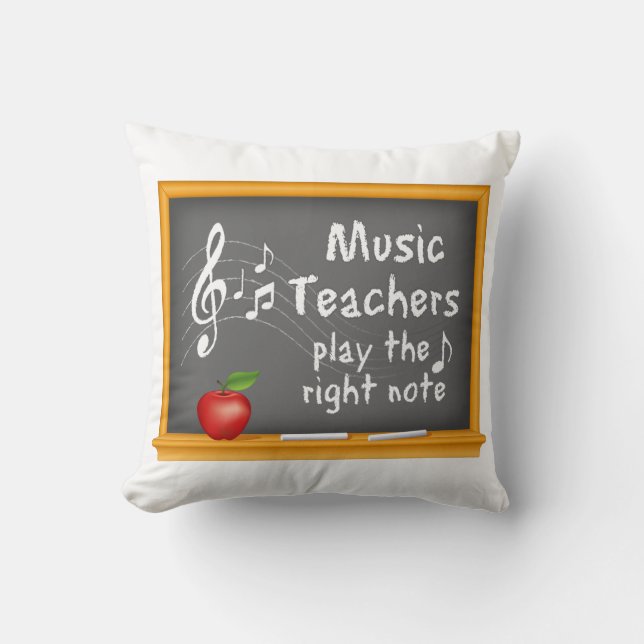 Coussin Un cadeau amusant pour les professeurs de musique (Recto)