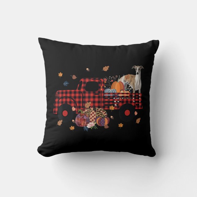 Coussin Un cadeau d'Halloween pour le camion Citrouille Wh (Recto)