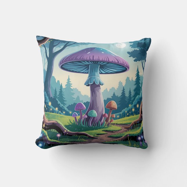 Coussin Un champignon violet (Recto)