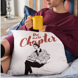 Coussin Un chapitre de plus en rouge script L Amoureux des