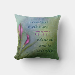 Coussin Un coeur féminin - Calla Lily
