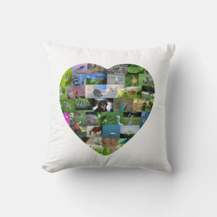 Coussin Un coeur pour les animaux