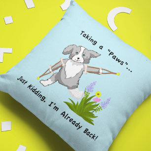 Coussin Un colley "Paws" avec des béquilles