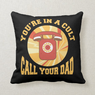 Coussin Un culte de Murderino dit que ton père est un vra