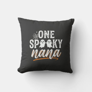 Coussin Un design de fantôme d'Halloween de Nana effrayant
