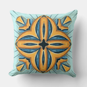 Coussin Un design élégant d'impression de tissu géométriqu