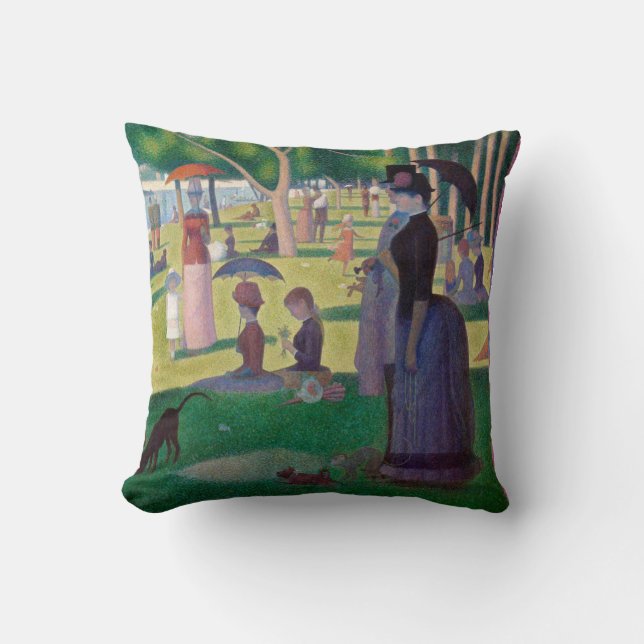 Coussin Un dimanche après-midi à La Grande Jatte, Seurat (Recto)