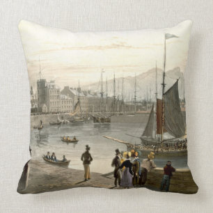 Coussin Un ferry arrivant chez Leith, 'd'un voyage autour