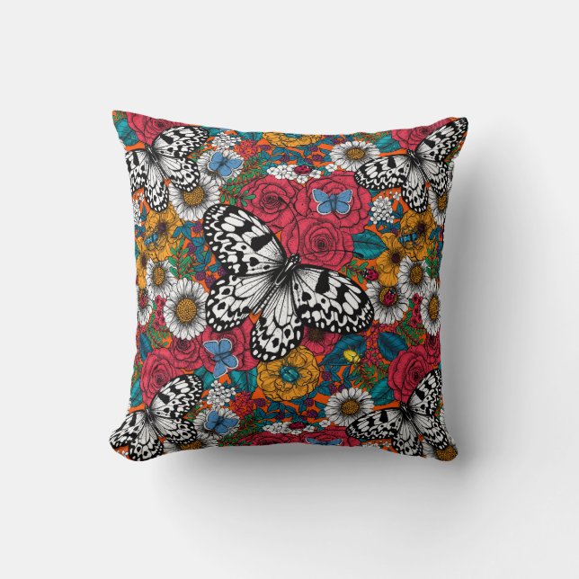 Coussin Un jardin coloré (Recto)