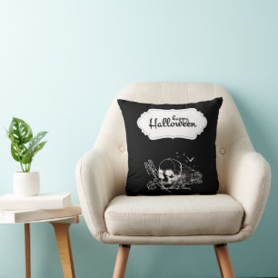 Coussin Un joli crâne d'Halloween
