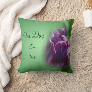 Coussin Un Jour À La Fois Inspiration Tulipe