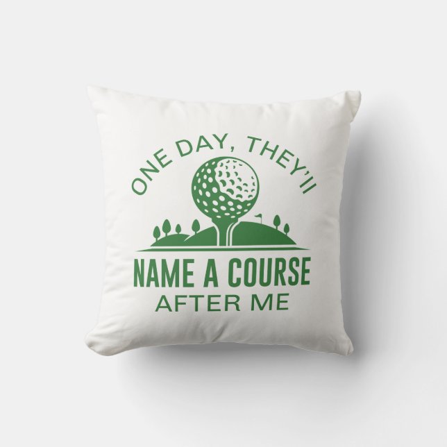 Coussin Un Jour, Ils Nommeront Un Cours Après Moi (Recto)