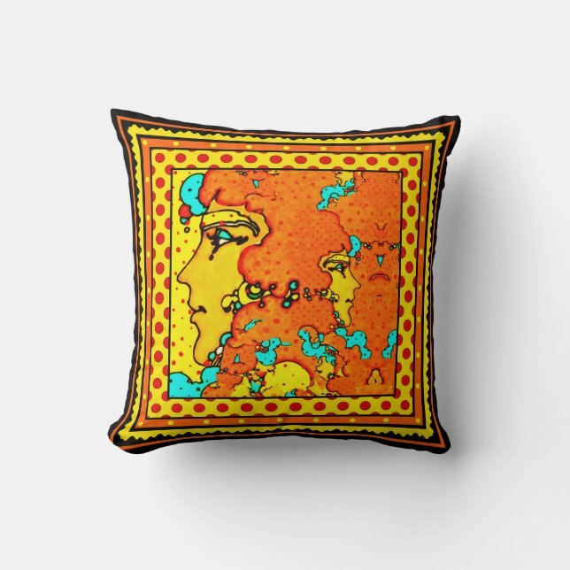 Coussin Un jour splendide de cheveux (Recto)