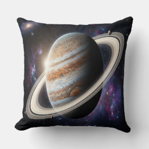 Coussin Un Jupiter avec des anneaux