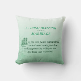 Coussin Un Mariage irlandais qui félicite