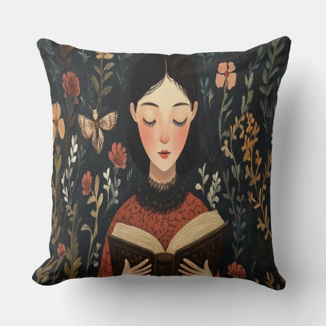 Coussin Un Moment Tranquille Avec Un Livre (Recto)