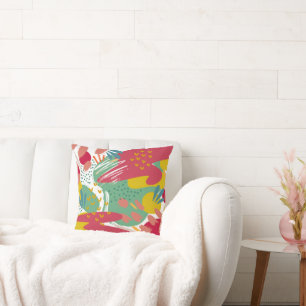 Coussin Un monde de couleurs vives