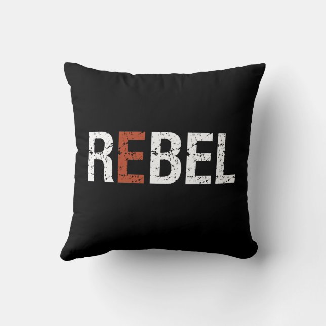 Coussin Un Mot Qui Dit Rebel Sassy Sarcastique (Verso)
