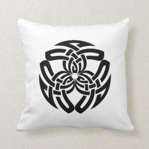 Coussin Un noeud Carré celte, un triple Motif