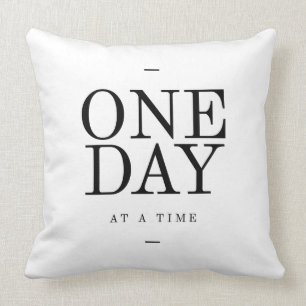 Coussin Un noir blanc de inspiration de citation de