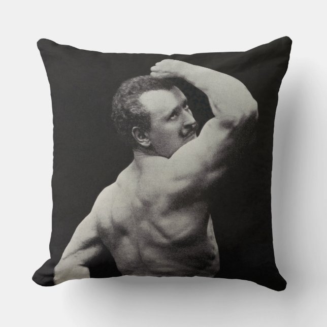 Coussin Un nouvel article de StrongMen Eugen Sandow Bodybu (Recto)