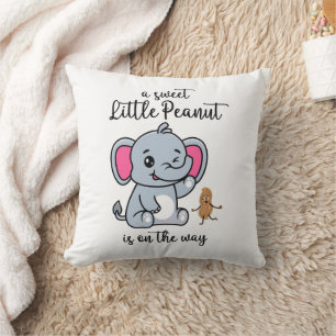 Coussin Un petit arachide sucré en route Nouveau bébé cool