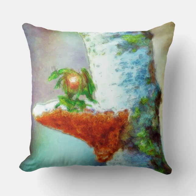 Coussin Un Petit Dragon Dort (Recto)