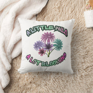 Coussin Un peu sauvage, beaucoup de floraison esthétique f