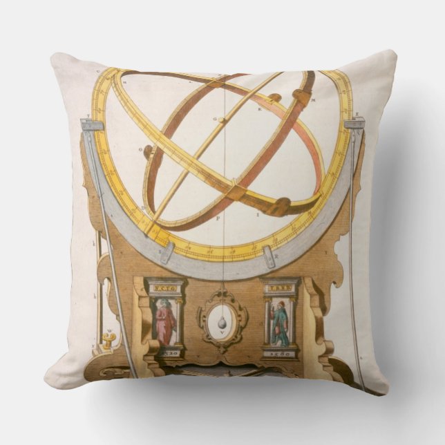 Coussin Un planétaire conçu par Tycho Brahe (1546-1601) de (Recto)